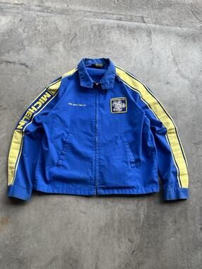 Swingster VTG Michelin Tires Racing Jacket Zip Adult Large Multi Sewn Nascar F1